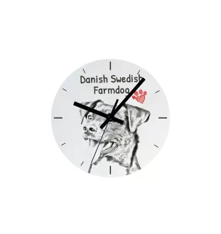 Schnauzer - wall clock with a dog, shelf clock with a print, personalized home decoration from the Art-Dog brand