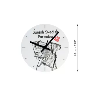 Schnauzer - Wanduhr mit Hund, Regal Uhr mit Druck, personalisierte Hausdekoration von Art-Dog.