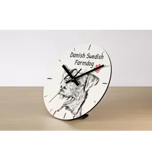 Schnauzer - wall clock with a dog, shelf clock with a print, personalized home decoration from the Art-Dog brand