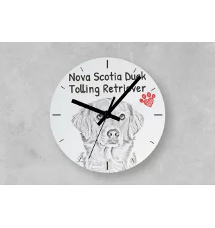 Schnauzer I - wall clock with a dog, shelf clock with a print, personalized home decoration from the Art-Dog brand