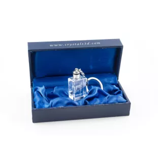 Schnauzer I - Schlüsselanhänger aus Kristall mit Hundefoto, beleuchteter Schlüsselanhänger, einzigartiges Geschenk der Marke Art-Dog