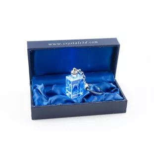 Schnauzer I - Schlüsselanhänger aus Kristall mit Hundefoto, beleuchteter Schlüsselanhänger, einzigartiges Geschenk der Marke Art-Dog