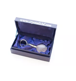 Schnauzer - pendant with a photo of a dog, crystal key ring in a gift box, a unique gift by Art-Dog