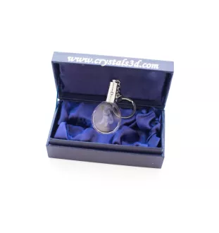 Schnauzer - pendentif avec une photo de chien, porte-clés en cristal dans une boîte cadeau, un cadeau unique par Art-Dog