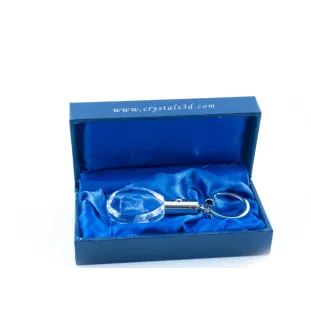 Schnauzer I - pendant with a photo of a dog, crystal key ring in a gift box, a unique gift by Art-Dog