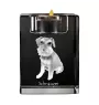 Schnauzer - Candle holder with dog photo, crystal tealight holder, personalised gift by Art-Dog brand