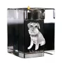 Schnauzer - Candle holder with dog photo, crystal tealight holder, personalised gift by Art-Dog brand