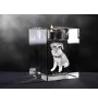 Sznaucer, Schnauzer świecznik kryształowy z psem Art-Dog
