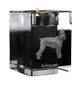 Schnauzer I - Bougeoir avec photo de chien, porte bougie en cristal, cadeau personnalisé par la marque Art-Dog