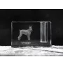 Schnauzer I - Pen stand, crystal organiser with dog photo, unique desk decoration by Art-Dog brand