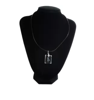 Schnauzer - Crystal dog pendant, photo necklace, unique jewellery by Art-Dog