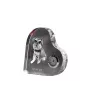 Schnauzer - crystal clock with a dog picture, heart-shaped shelf clock, personalized standing clock by Art-Dog brand