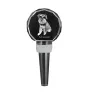 Schnauzer - Crystal bottle stopper, unique wine stopper with photo, personalised gift for sommelier by Art-Dog brand