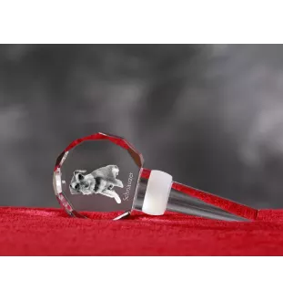 Schnauzer - Bouchon de bouteille en cristal, bouchon de vin unique avec photo, cadeau personnalisé pour sommelier par la marque Art-Dog