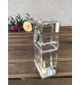 Schnauzer - crystal clock with a photo, a photo of a dog in crystal, personalized desk clock by Art-Dog brand