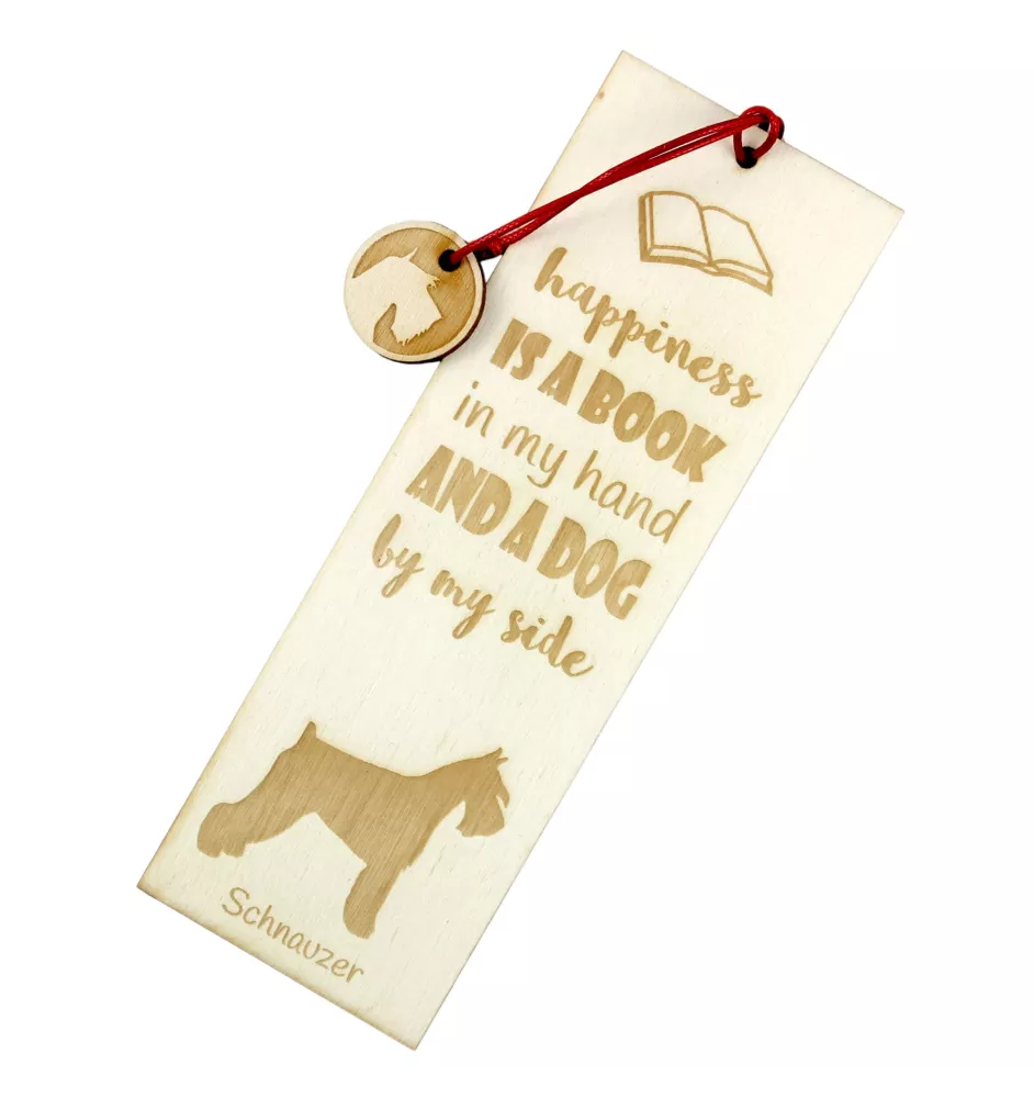 Schnauzer I - marque-page pour livre avec chien, marque-page personnalisé, accessoire canin pour les lecteurs de la marque Art-Dog