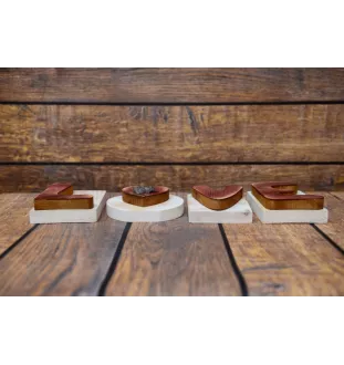 Schnauzer - Holzschriftzug LOVE, Innendekoration mit Hund, entzückende Dekoration für das Regal der Marke Art-Dog