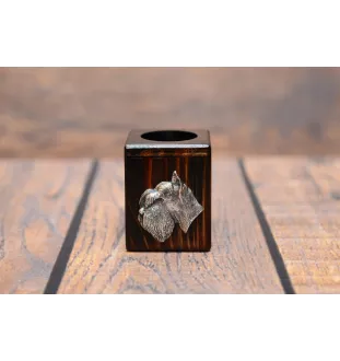 Sznaucer, Schnauzer świecznik kwadratowy Art-Dog