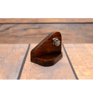 Schnauzer IV - Holzkerzenhalter mit Hund, Teelichthalter, Gedenkstätte für den Hund der Marke Art-Dog