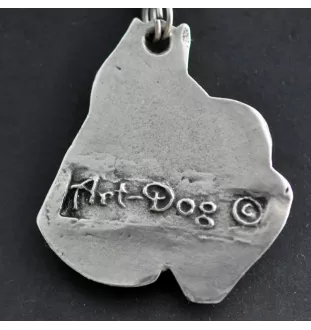 Schnauzer II - Halskette mit Hund, Hundeanhänger an einer silbernen Kette, einzigartiger Schmuck der Marke Art-Dog