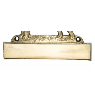 Schnauzer - plaque d'adresse avec chien, plaque de nom en laiton, plaque de porte personnalisée avec le nom de la marque Art-Dog