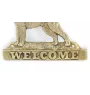 Schnauzer I - Türschild mit Hund, messingfarbenes Willkommensschild, einzigartiges Schild mit der Aufschrift Welcome von der Marke Art-Dog