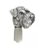 Schnauzer I - Brosche mit Clip, Startnummernhalter, versilberte Anstecknadel für Hundeausstellungen der Marke Art-Dog