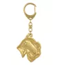 Schnauzer I - keychain and necklace with a dog in a box, high-quality gold-plated product, Art-Dog brand
