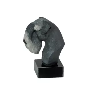 Schnauzer - figurine peinte, statue, sculpture, réalisée par l'artiste, marque Art-Dog
