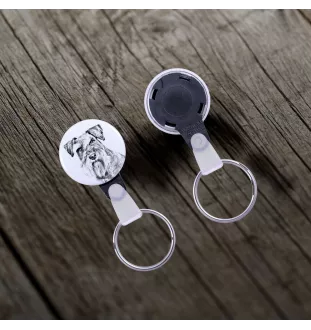 Schnauzer - porte-clés avec l'image d'un chien, pendentif avec la propre graphique de la marque Art-Dog
