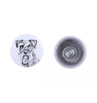 Sznaucer, Schnauzer kolczyki z psem mały Art-Dog