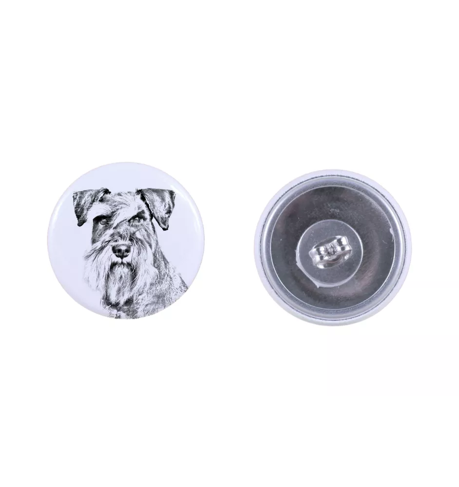 Sznaucer, Schnauzer kolczyki z psem mały Art-Dog