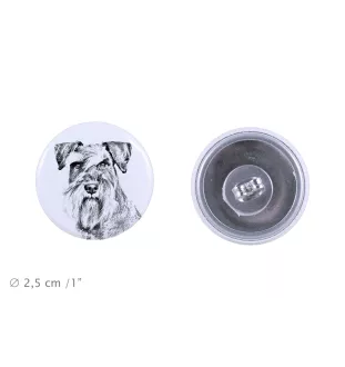 Schnauzer - boucles d'oreilles uniques avec un chien, votre animal de compagnie sur un porte-clés, marque propre Art-Dog