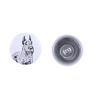 Sznaucer, Schnauzer I kolczyki z psem mały Art-Dog