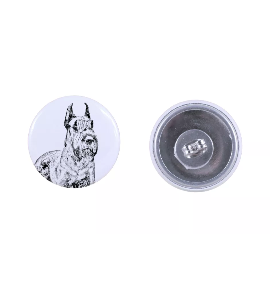 Sznaucer, Schnauzer I kolczyki z psem mały Art-Dog