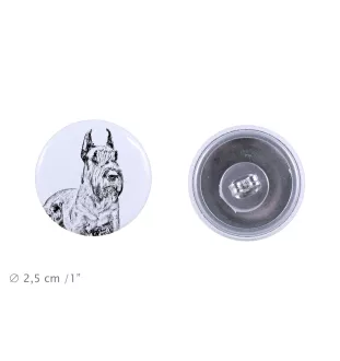 Sznaucer, Schnauzer I kolczyki z psem mały Art-Dog