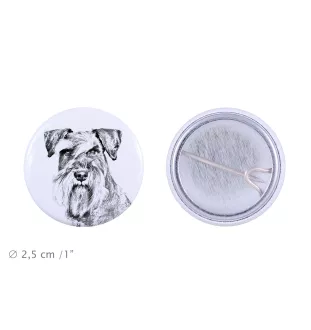Schnauzer - Anstecknadel mit Ihrem Hund, fügen Sie Ihr eigenes Foto hinzu, Marke Art-Dog