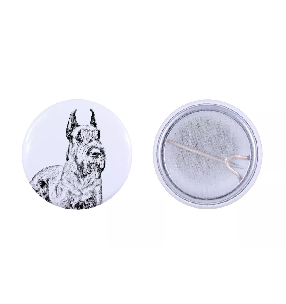 Schnauzer I - Anstecknadel mit Ihrem Hund, fügen Sie Ihr eigenes Foto hinzu, Marke Art-Dog