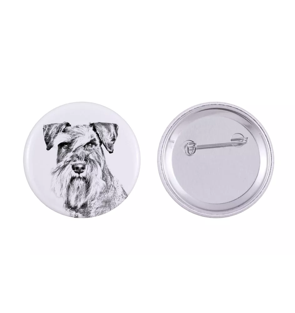 Schnauzer - badge avec votre chien, ajoutez votre propre photo, marque Art-Dog