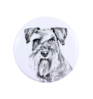 Schnauzer - badge avec votre chien, ajoutez votre propre photo, marque Art-Dog
