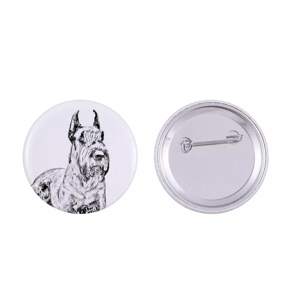 Schnauzer I - Anstecknadel mit Ihrem Hund, fügen Sie Ihr eigenes Foto hinzu, Marke Art-Dog