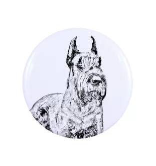 Schnauzer I - Anstecknadel mit Ihrem Hund, fügen Sie Ihr eigenes Foto hinzu, Marke Art-Dog