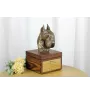 Schnauzer I - urn for dog ashes with a statuette, small urn for a dog, personalized urn with a bust of a dog by Art-Dog brand