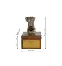 Schnauzer II - urne pour les cendres du chien avec une statuette, petite urne pour chien, urne personnalisée avec le buste du chien de la marque Art-Dog