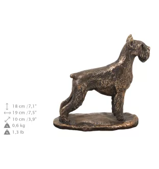 Sznaucer, Schnauzer drewniana niska urna Art-Dog