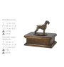Schnauzer I - Hund Ascheurne, klassische Urne mit Statue, elegante Urne mit Hund von der Marke Art-Dog