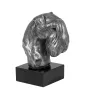 Schnauzer I - figurine on marble, covered with silver metal, handmade, brand Art-Dog