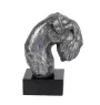 Schnauzer I - figurine en marbre, recouverte de métal argenté, fabriquée à la main, marque Art-Dog