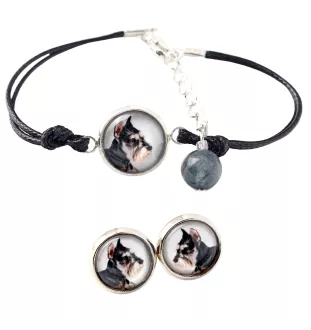 Schnauzer I - Schmuckset mit Ihrem Foto, Schmuckstück für Frauen, handgefertigtes Produkt, handgefertigtes Produkt mit Leidenschaft für die Marke Art-Dog.