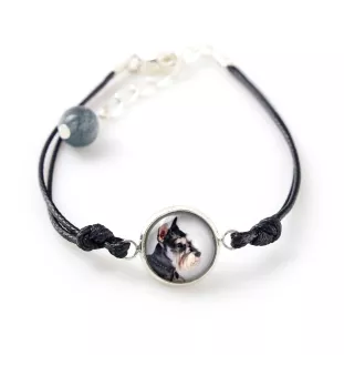 Schnauzer I - a set of jewelry with your photo, a woman's ornament, handmade item, a product made with passion for creating the Art-Dog brand.